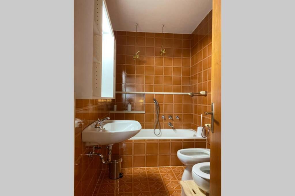 Grosse Wohnung Mit Garagenparkplatz Fie allo Sciliar Bagian luar foto