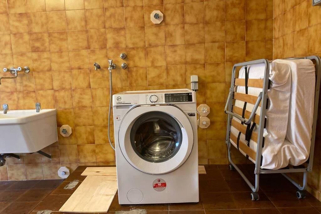 Grosse Wohnung Mit Garagenparkplatz Fie allo Sciliar Bagian luar foto